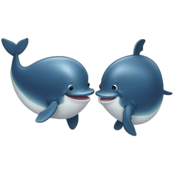 two whales emoji