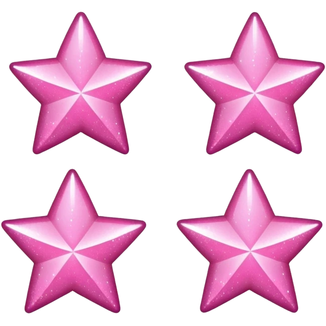 pink small three stars sparkling ✨ emoji