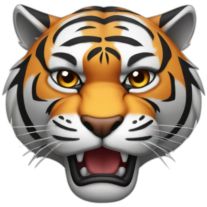 Angry tiger logo emoji