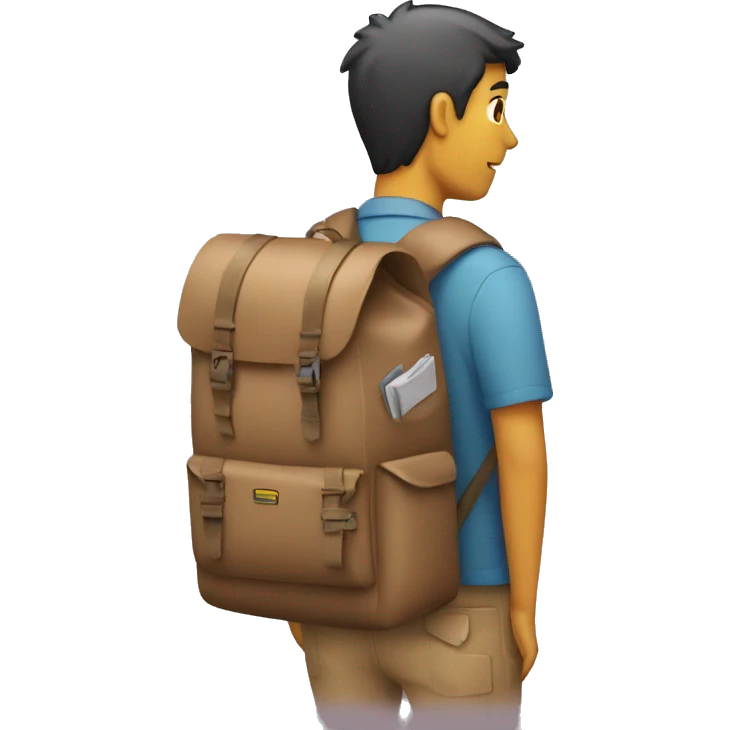courrier with backpack emoji