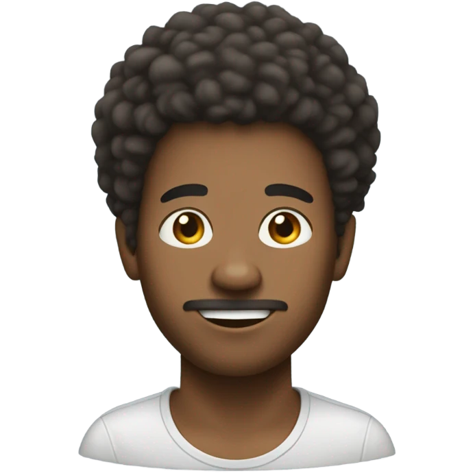 unkempt afro emoji emoji