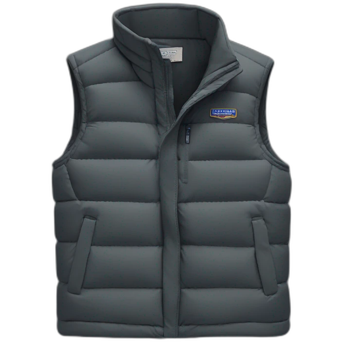 dark gray patagonia gilet emoji