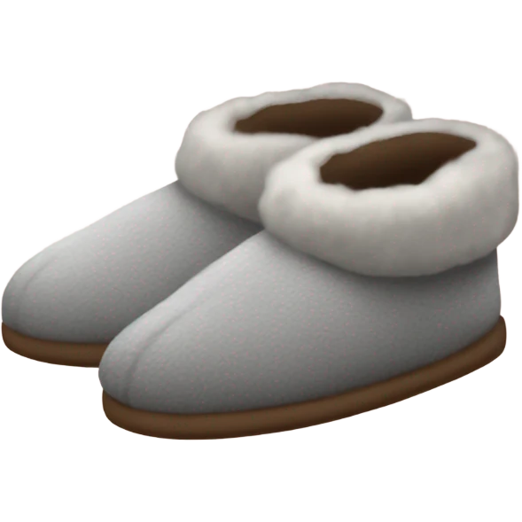 cozy slippers emoji
