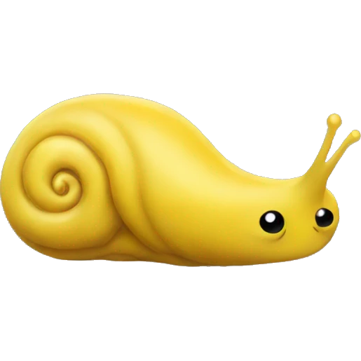 Yellow slug emoji
