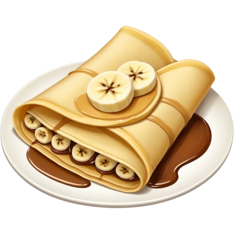 Banana Nutella crepe  emoji