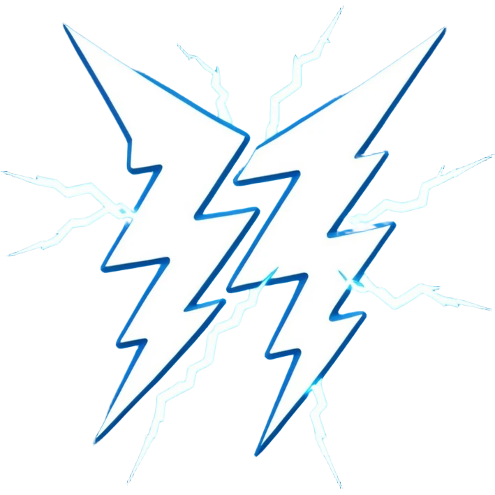 double lightning bolt emoji