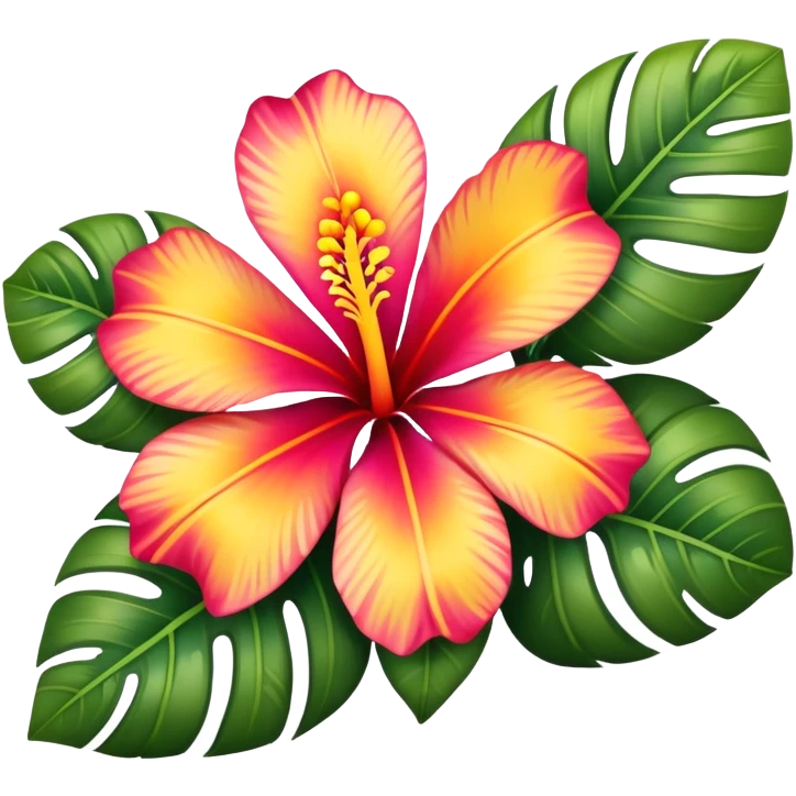 Once hawaiian flower emoji