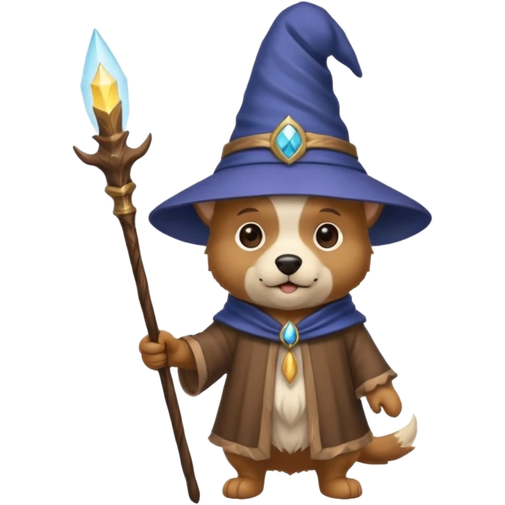 Dog wizard emoji