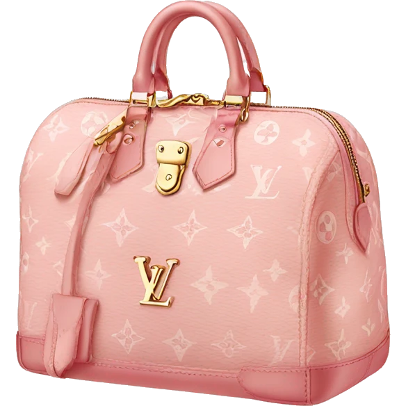 Light pink Louis Vuitton bag emoji