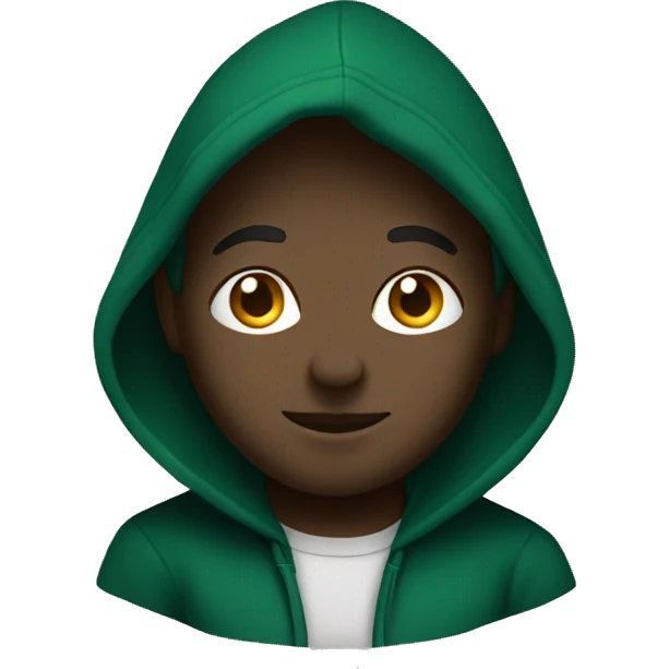 dark green hoodie emoji