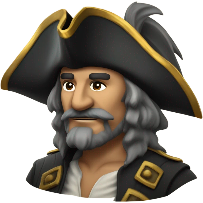 Pirate captain ￼ emoji