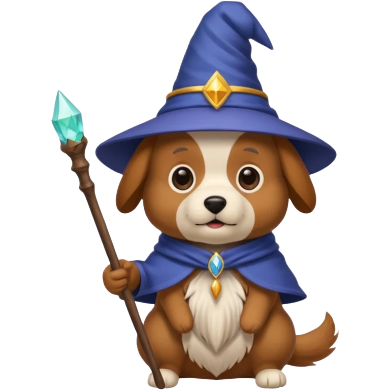 Dog wizard emoji
