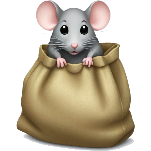 mouse with a bag of money emoji