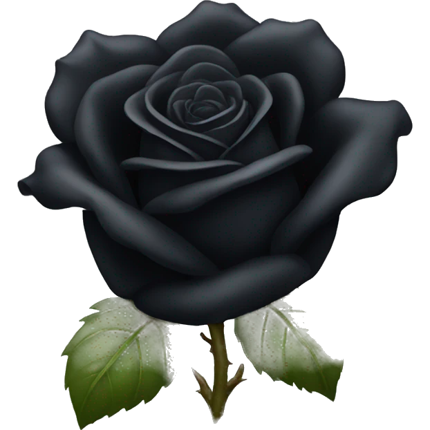 Black rose  emoji