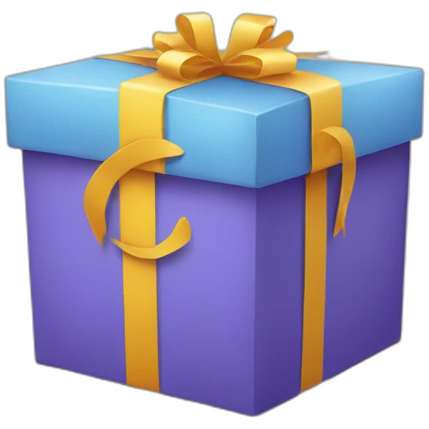 gift box with smile emoji