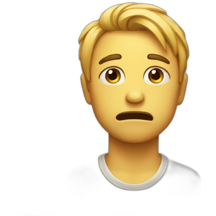 Sad but happy emoji