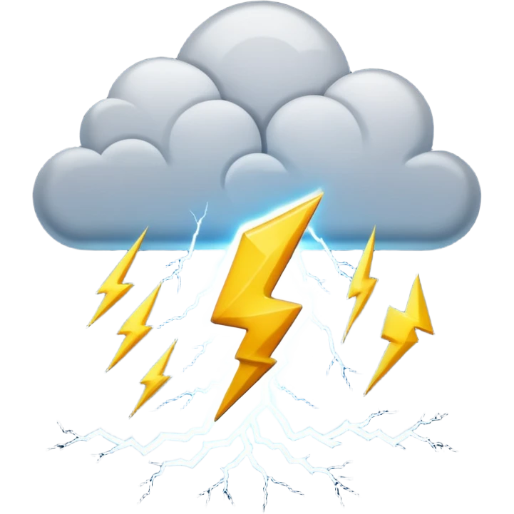 rayos tormenta emoji