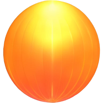 realistic sun without face, just a glowing orb with rays emoji