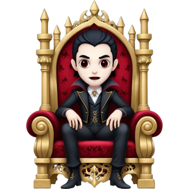 vampire in a throne emoji