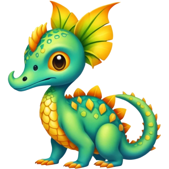 Colorful Exotic Pokémon-Digimon-Monster-Beast-Fakémon-hybrid-creature (full body) emoji