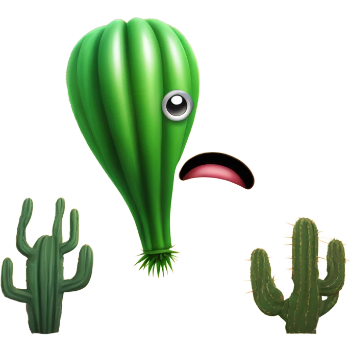 balloon terrify of cactus  emoji