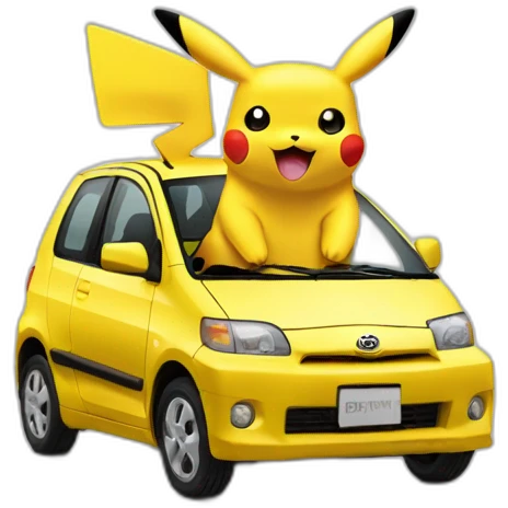 Toyota Aigo pikachu emoji