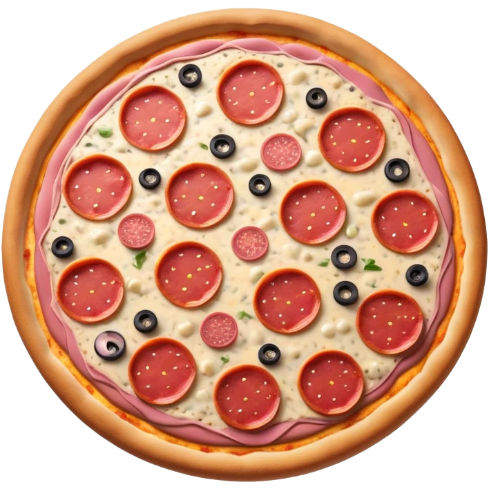 Pink pepperoni pizza emoji