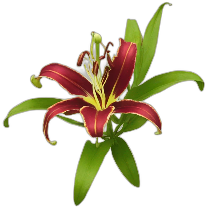 Gloriosa lily emoji