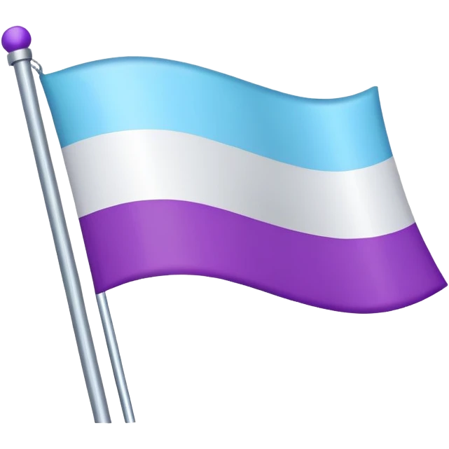 Flag demisexual emoji