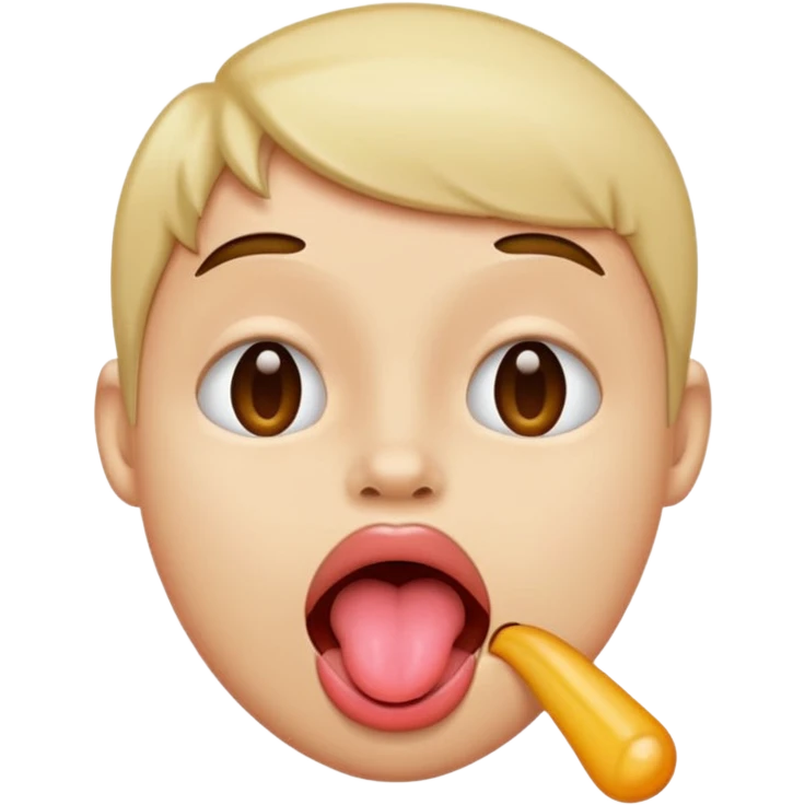 simp face with tongue out emoji