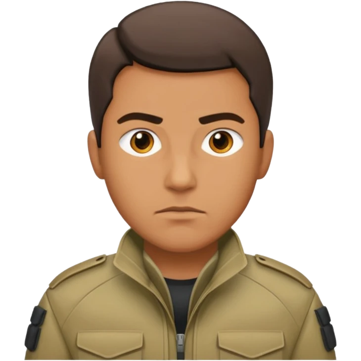 man wearing bullet proof jacket emoji