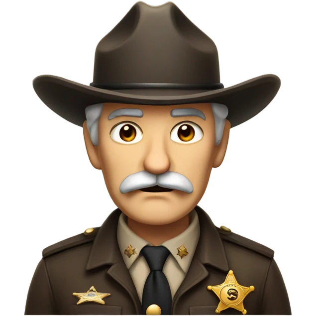 Old sheriff emoji