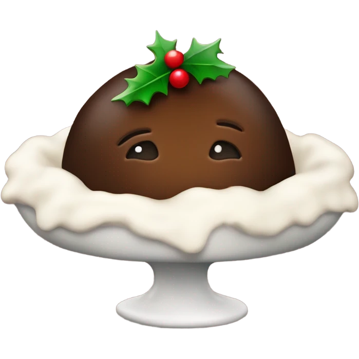 christmas pudding emoji