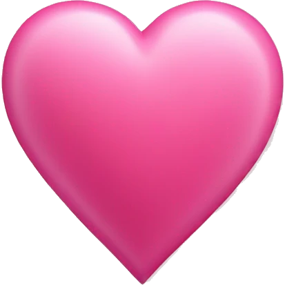 Beautiful pink heart emoji