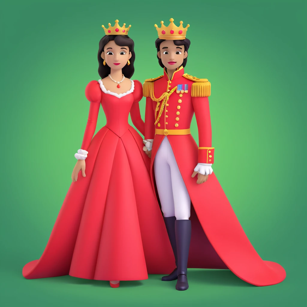 prince in red dress, royaqle background emoji