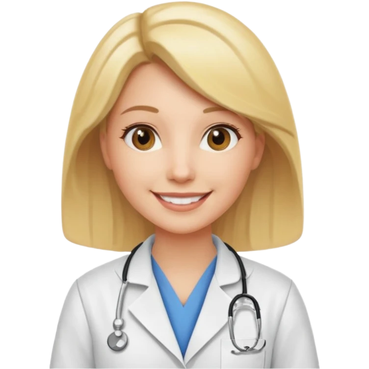 female blonde vet emoji