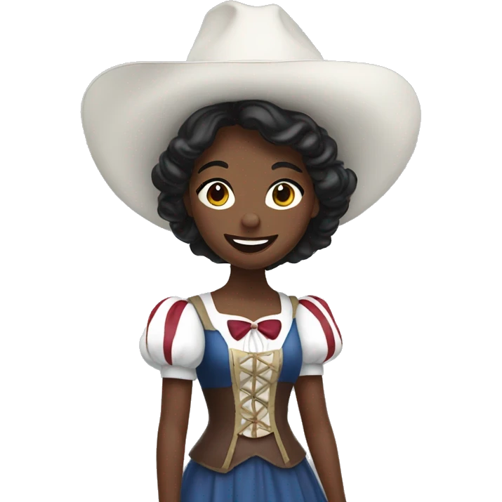 Snow White wearing texas a&m shirt emoji