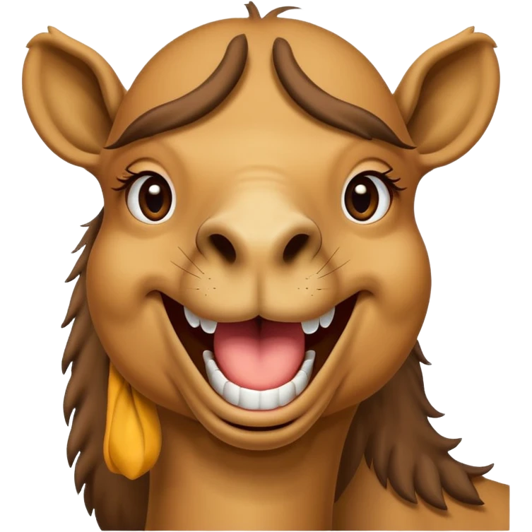 Camel funny emoji