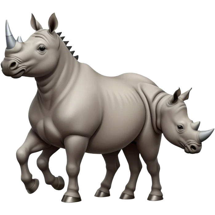 horse with rhino emoji