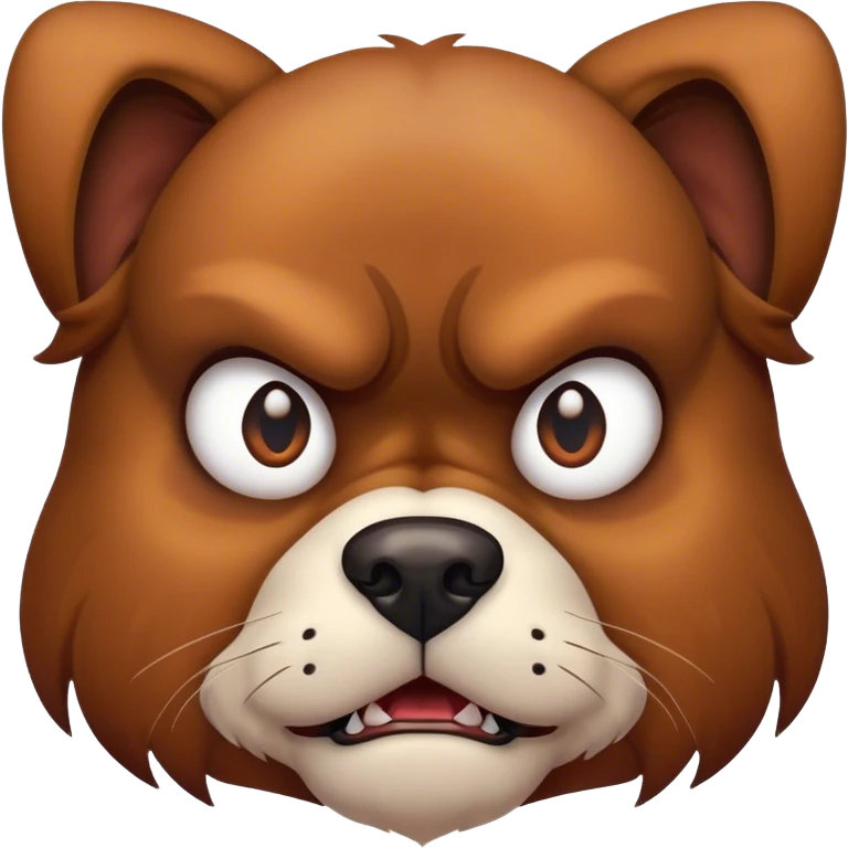 Angry dog emoji