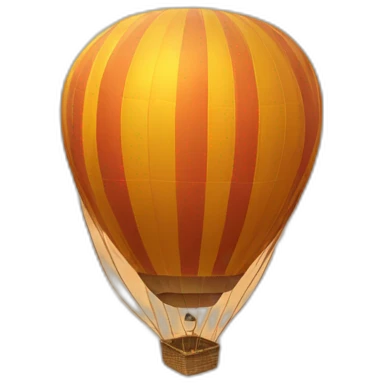 hot air balloon through the desert emoji