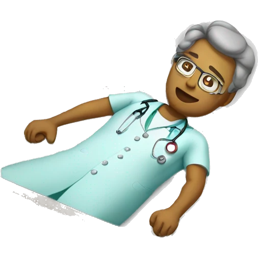doctor lying down emoji