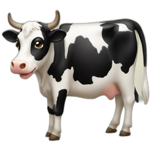 Vache sur chat emoji