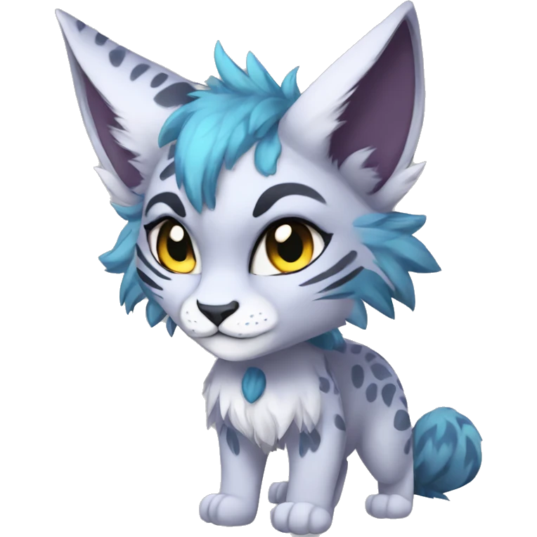 Anthro Sona Lynx-Fakémon Full Body emoji