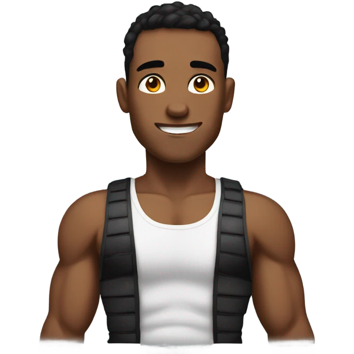 muscular boys in tank tops emoji