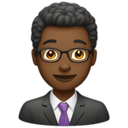 African American teaching in person emoji