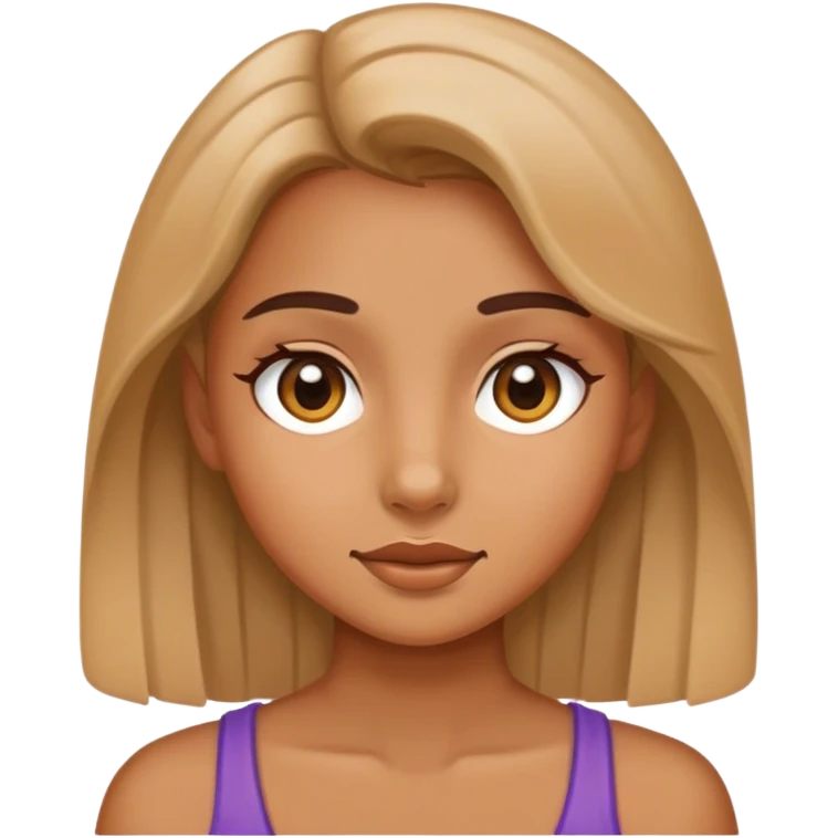 Chica y emoji