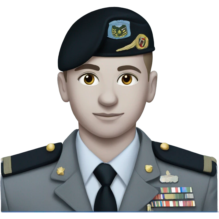 military uniformed boy portrait emoji