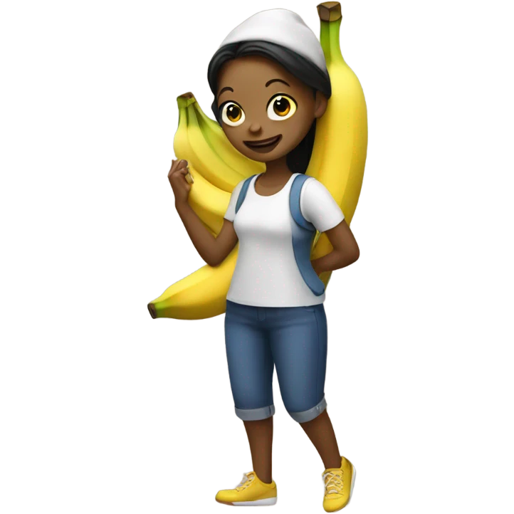Banana girl emoji
