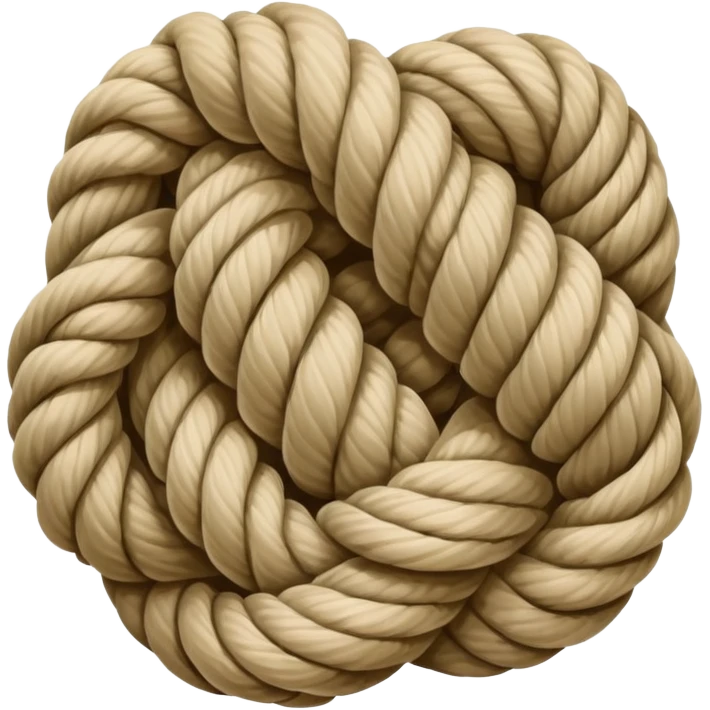 simple rope knot, tied knot, Knotenpunkt emoji